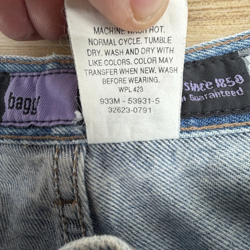 Vintage Levis Silver Tab Baggy Jean Shorts Mens 34 Blue 12